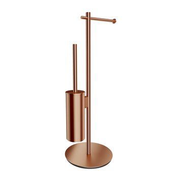 йоржик для унітазу з утримувачем для туалетного паперу Omnires Modern Project brushed copper (MP60810CPB) MP60810CPB фото