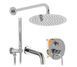 Душова система REA LUNGO CHROME з виливом + BOX прихованого монтажу REA-P6612 фото 1