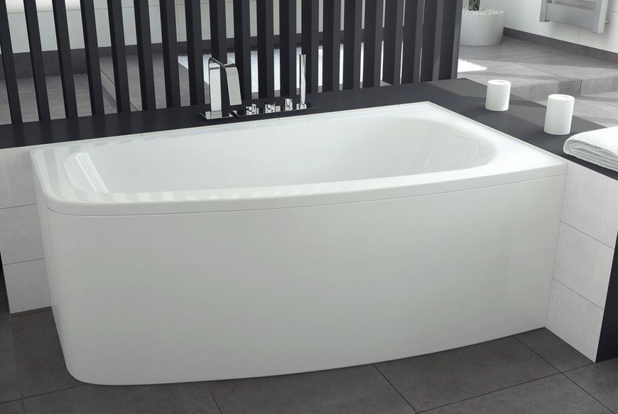 Ванна акрилова LUNA 150х80 Права (соло) без ніг 00000008556 фото