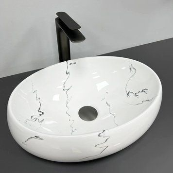 Умивальник (раковина) VBI VENETO MARMO GLOSSY накладний VBI-012807 фото