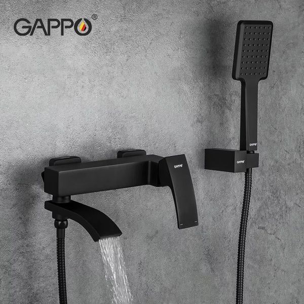 Змішувач для ванни GAPPO G3207-6, чорний G3207-6 фото