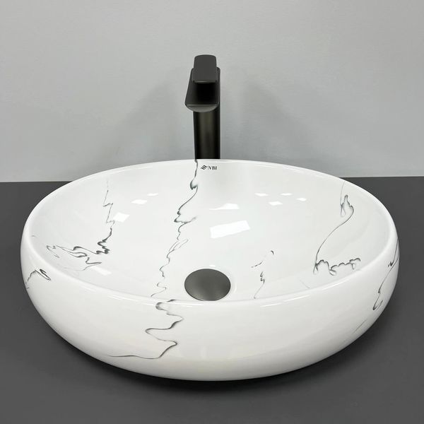 Умивальник (раковина) VBI VENETO MARMO GLOSSY накладний VBI-012807 фото
