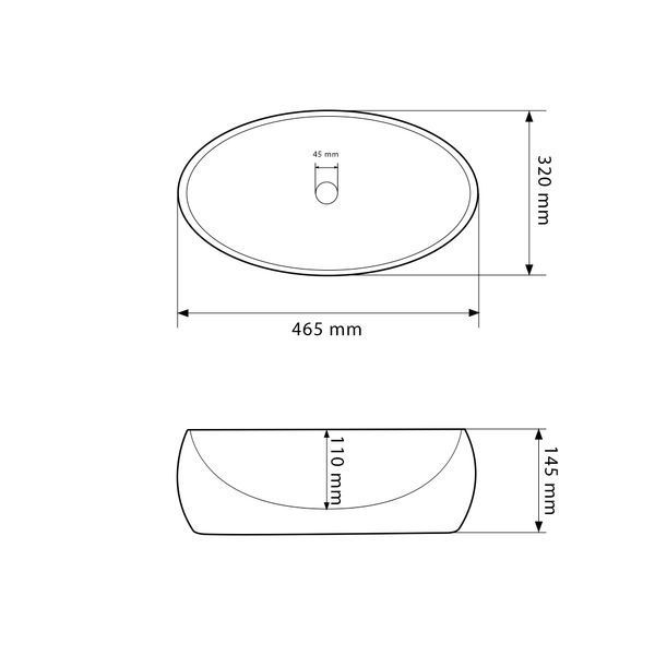 Умивальник (раковина) VBI VENETO MARMO GLOSSY накладний VBI-012807 фото
