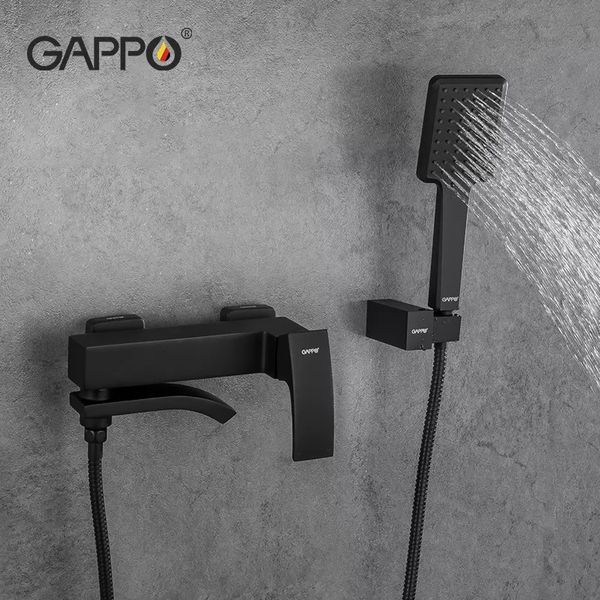 Змішувач для ванни GAPPO G3207-6, чорний G3207-6 фото