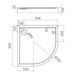 піддон Omnires Camden 90x90 (CAMDEN90/OBP) CAMDEN90/OBP фото 2