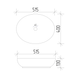 Умивальник (раковина) VBI LIVORNO WHITE накладний VBI-012600 фото 7