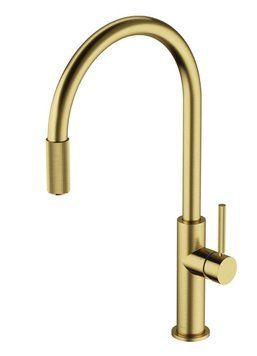 Змішувач для кухні Omnires Switch з функцією фільтра для води, brushed brass (SW9057-FD1BSB) SW9057-FD1BSB фото