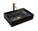 Умивальник (раковина) REA INGA BLACK MARBLE MATT накладний *