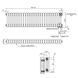 Радіатор NAVIN Calidum 3-26 1164x300 (50мм), anticor, білий 02-154104-1130 фото 8