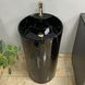 Умивальник (раковина) VBI BOLONIA M BLACK MARBLE підлоговий VBI-019026 фото 1