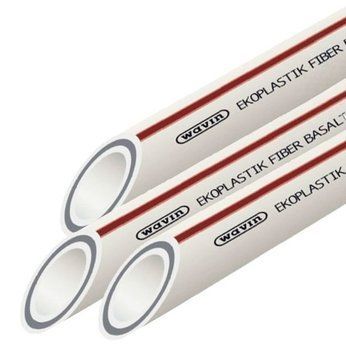 Труба армована з PPR Fiber Basalt Plus Ekoplastik 63х3,2 PN20 47895 фото
