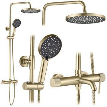 душова система Rea Lungo Stripe brushed gold (REA-P9490) REA-P9490 фото