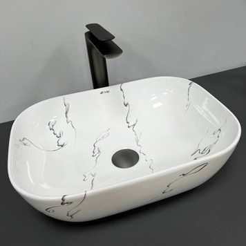 Умивальник (раковина) VBI RAVENNA MARMO GLOSSY накладний VBI-011210 фото