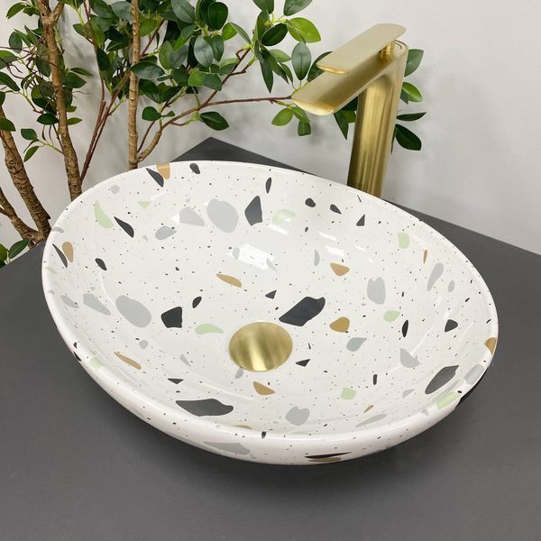 Умивальник (раковина) VBI PARMA NYZOZO GLOSSY накладний VBI-011011 фото