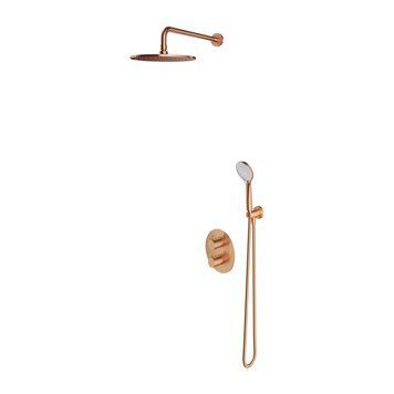 Душова система з термостатом Omnires Y brushed copper (SYSYT05CPB) SYSYT05CPB фото