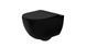Підвісний унітаз REA CARLO MINI RIMLESS FLAT BLACK MATT чорний REA-C8489 фото 1