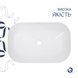 Комплект Qtap Robin: Раковина накладна прамокутна 600x390x150 мм White + Донний клапан PU02 QT13112143PWN47297 фото 4
