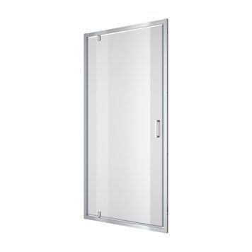 Душові двері відкривні, одноелементні Line Pro 1000 мм, chrome, скло 6мм clear 7eab321e-5ec2-11ef-bb6b-a0423f42a789 фото