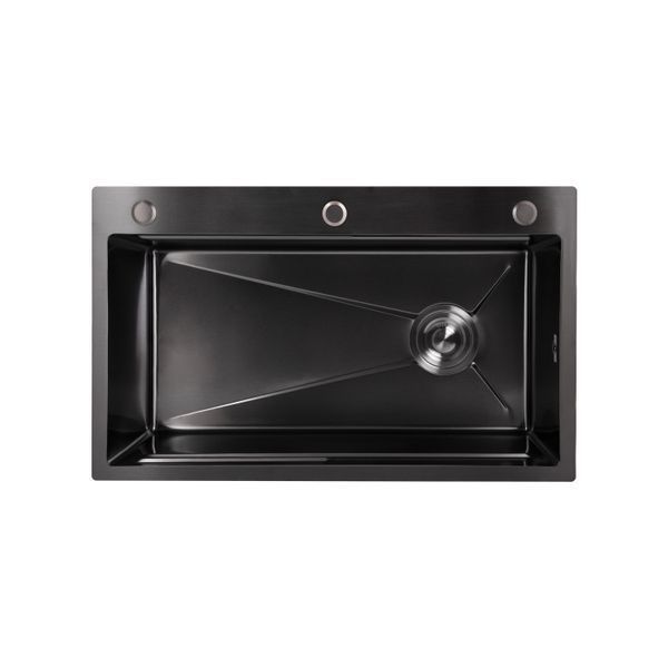 Мийка для кухні інтегрована Lidz Handmade H7545B Brushed Black PVD 3,0/1,0 мм LDH7545BRUBLM49458 LDH7545BRUBLM49458 фото