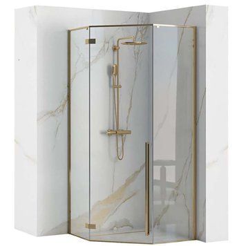 Душова кабіна REA DIAMOND 90х90 GOLD REA-K4904 фото