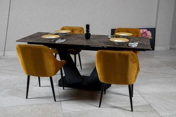 Стіл ЛУАРА 160(240)*90*76 Laminam Emperador Extra (3mm) АР000092388 фото