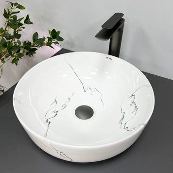 Умивальник (раковина) VBI BARI S MARMO GLOSSY накладний VBI-011604 фото