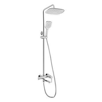 Душова система універсальна Qtap Grand на три споживачі (з виливом) QTGRACRM1004 Chrome QTGRACRM1004 фото