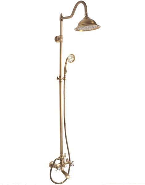 Душовий гарнітур REA BERGAMO ANTIQUE BRONZE з виливом REA-P5002 фото
