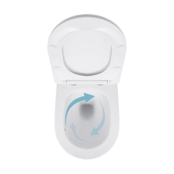 Унітаз підвісний Qtap Jay безобідковий з сідінням Soft-close QT07335175W QT07335175W фото