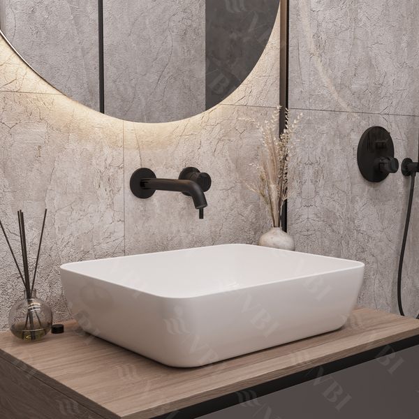 Умивальник (раковина) VBI PALERMO WHITE накладний VBI-012300 фото
