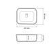 Умивальник (раковина) VBI VESTONE 45 WHITE накладний VBI-017000 фото 4
