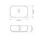 Умивальник (раковина) VBI PALERMO WHITE накладний VBI-012300 фото 2