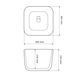 Умивальник (раковина) VBI DEMONTE WHITE накладний VBI-016602 фото 4
