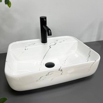 Умивальник (раковина) VBI RAGUSA MARMO GLOSSY накладний VBI-014501 фото