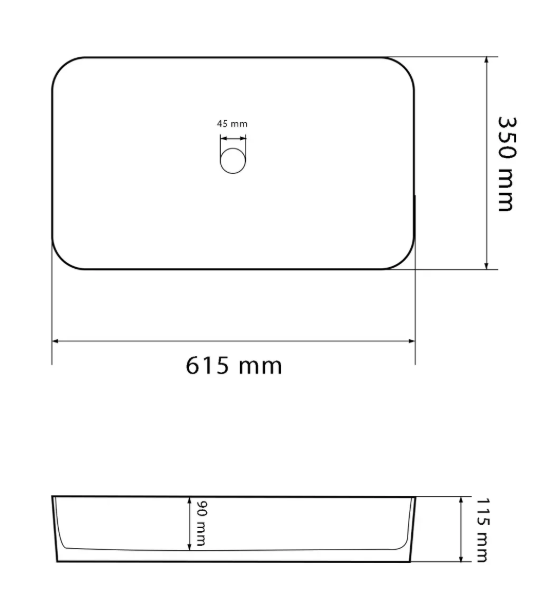 Умивальник (раковина) VBI TRIEST ANTHRACITE MARBLE накладний VBI-012717 фото