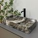 Умивальник (раковина) VBI TRIEST ANTHRACITE MARBLE накладний VBI-012717 фото 4
