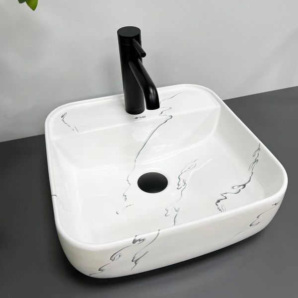 Умивальник (раковина) VBI RAGUSA S MARMO GLOSSY накладний VBI-014502 фото