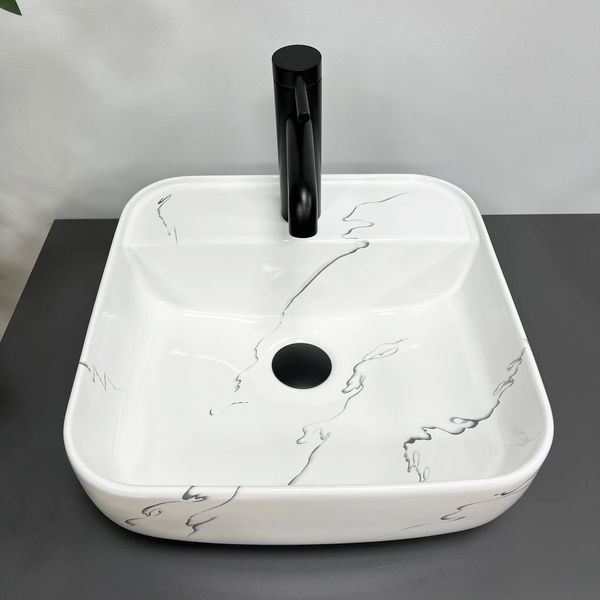 Умивальник (раковина) VBI RAGUSA S MARMO GLOSSY накладний VBI-014502 фото