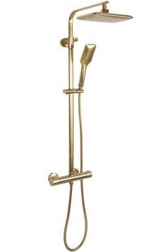 Душовий гарнітур REA TOM BRUSHED GOLD матове золото з термостатом REA-P5004 фото