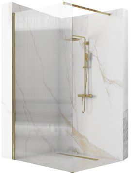 Душова стінка REA AERO 90 INTIMO BRUSHED GOLD REA-K4124 фото