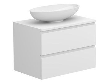 Тумба підвісна MONO 700 Біла soft-touch з умивальником TOBI Miraggio 8815398 фото