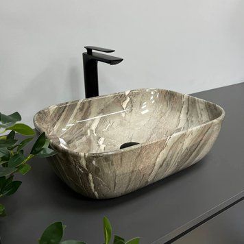 Умивальник (раковина) VBI RAVENNA JASPER GLOSSY накладний VBI-011211 фото