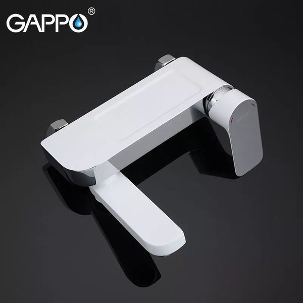 Змішувач для ванни GAPPO G3248, білий/хром G3248 фото