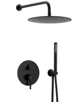 MOZA BLACK Змішувач ARMATURA для душа підштукатурний,з душ.ком-ом (5039-501-81) 105119 фото