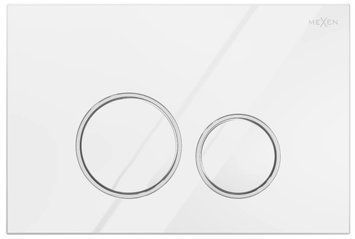 Кнопка змиву для інсталяції MEXEN FENIX 05 WHITE GLOSSY MEX-600500 фото