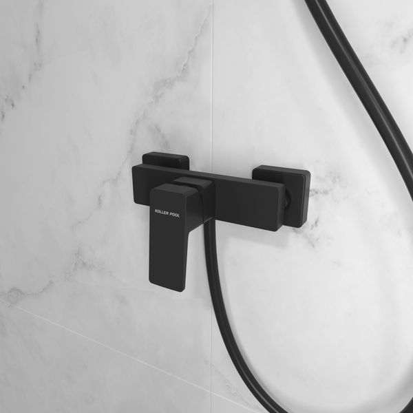 CUBE змішувач для душу, Black Matt 8701bf10-4e50-11ef-bb6b-a0423f42a789 фото
