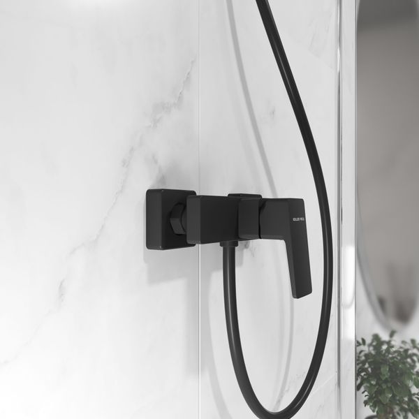 CUBE змішувач для душу, Black Matt 8701bf10-4e50-11ef-bb6b-a0423f42a789 фото