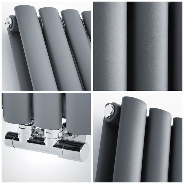 Aurora 2 Anthracite 1500/360 мм 1200 Вт вертикальний радіатор RR-UT1500360DA RR-UT1500360DA фото