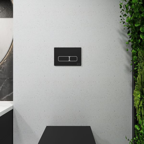 Інсталяція KollerPool AQUA LINE + EDGE Black панель змиву + підвісний унітаз KVADRO з сидінням Soft-close ( змив Tornado ) 817dca0a-2eda-11ef-bb6b-a0423f42a789 фото