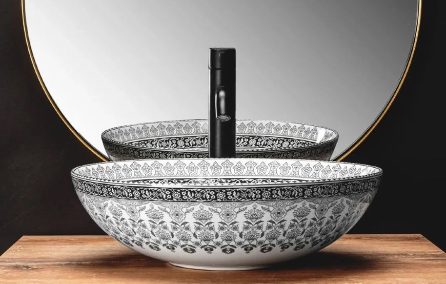 Умивальник (раковина) REA ARTE DARK GREY сірий накладний REA-U8002 фото